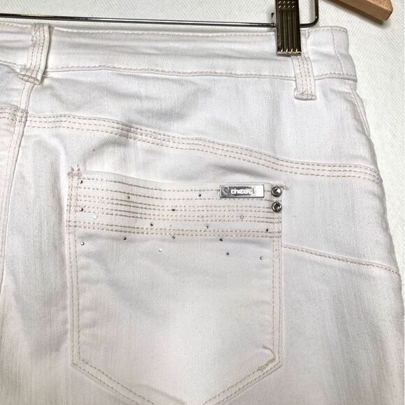 Chicos So Lifting Womens Slim Skinny Jeans White Stretch Pockets Denim S / 6 0.5 - Picture 6 of 12